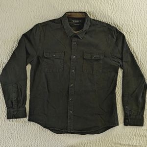 Lucky Brand Humboldt Men's Long Sleeve Black Medium Shirt